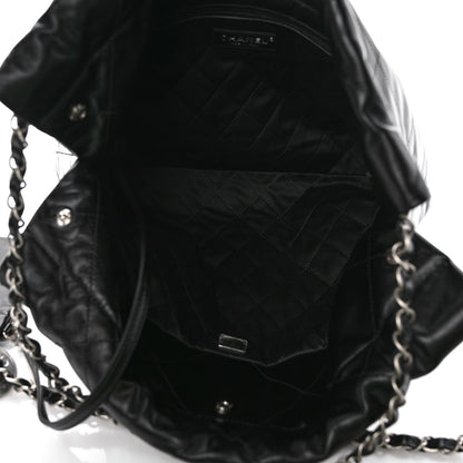 Chanel Shiny Calfskin Quilted Small Chanel 22 Black 5 of 9