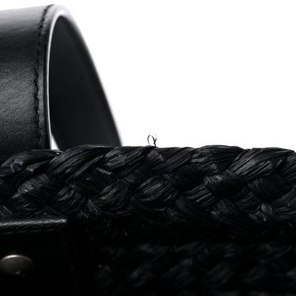 Saint Laurent Raffia Medium Panier Bag Black 9 of 9
