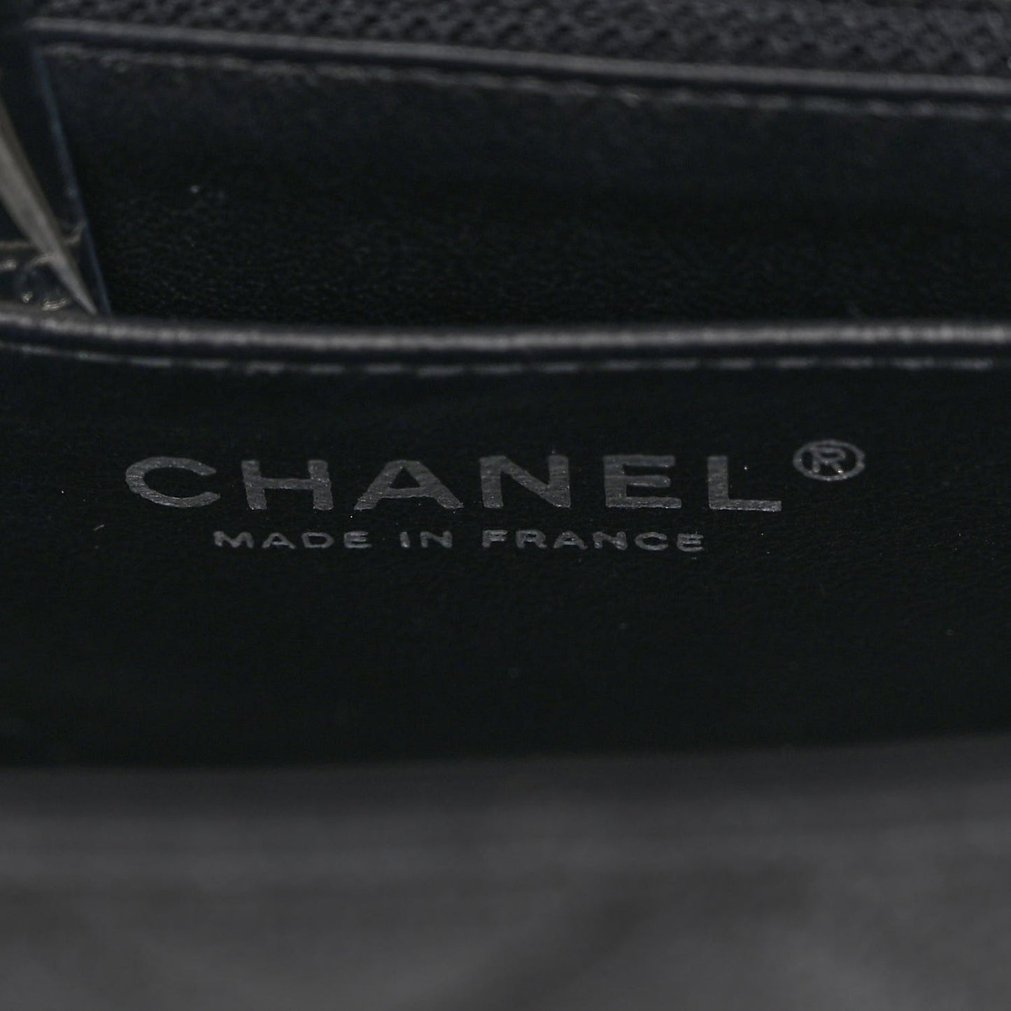 Caviar Quilted Mini Rectangular Flap Black