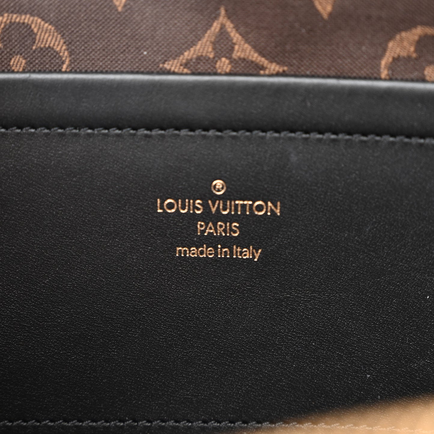 Calfskin Monogram Embossed Utility Crossbody Black