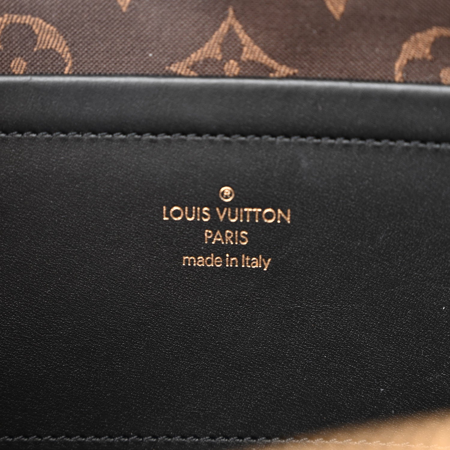 Louis Vuitton Calfskin Monogram Embossed Utility Crossbody Black 9 of 12