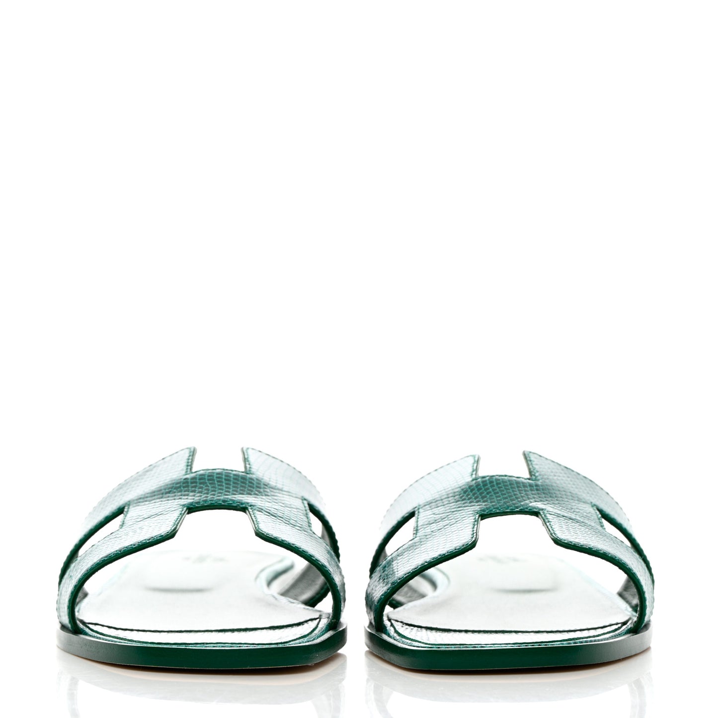 Lizard Oran Sandals 40 Vert Emeraude