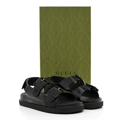 Gucci Rubber Mini Double G Womens Isla Dad Sandals 38 Black 8 of 8