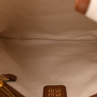 Miu Miu Nappa Patchwork Ivy Bag Cognac 5 of 9