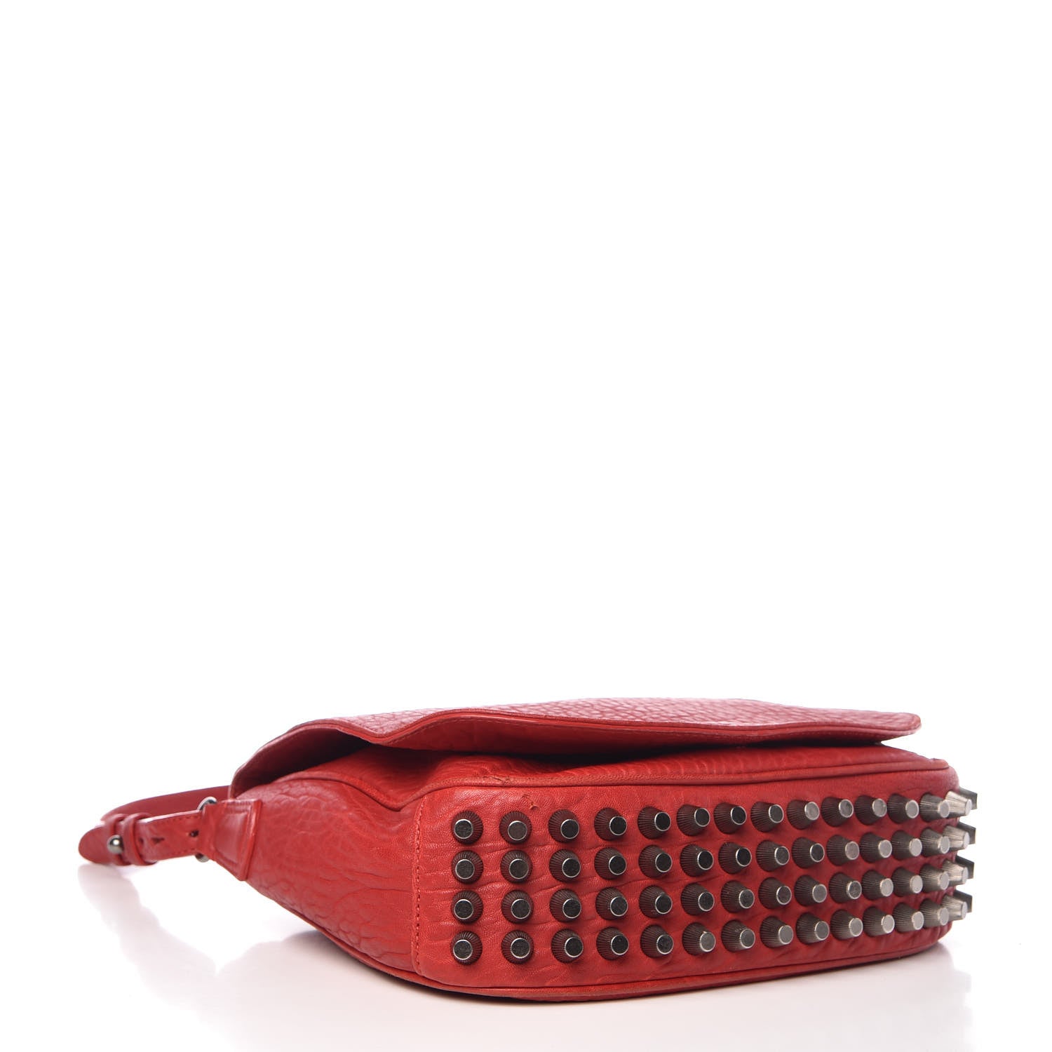 Alexander Wang Pebbled Lambskin Lia Sling Red Nickel Hardware 4 of 15