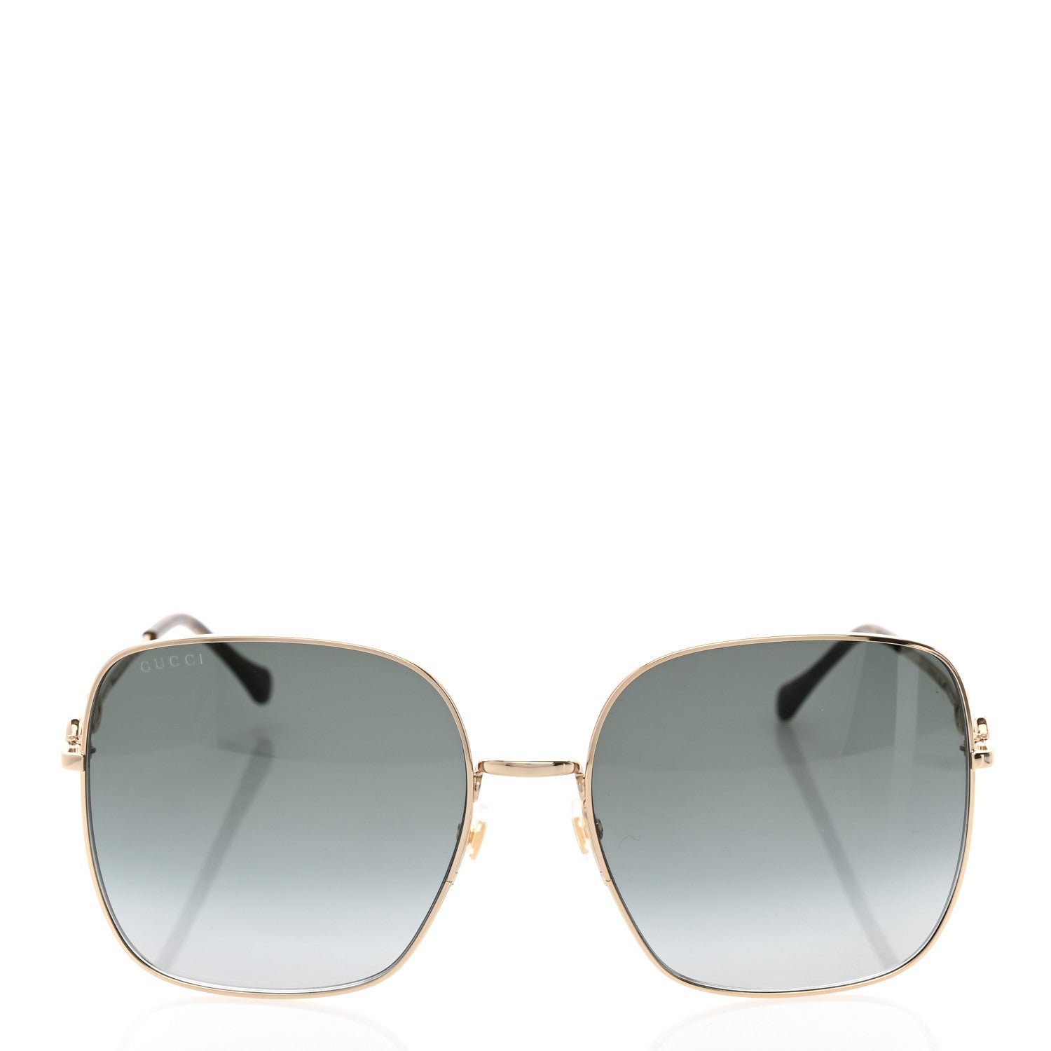 Gucci Metal Horsebit Square Frame Sunglasses GG0879S Grey 2 of 8