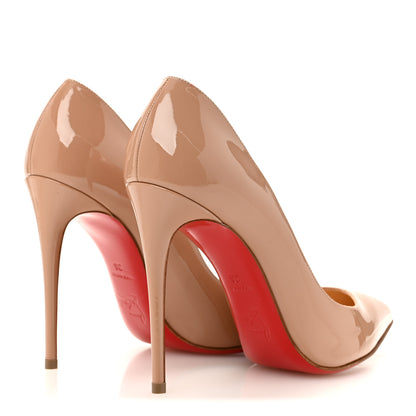 Christian Louboutin Patent Pigalle Follies 100 Pumps 36 Nude 5 of 8