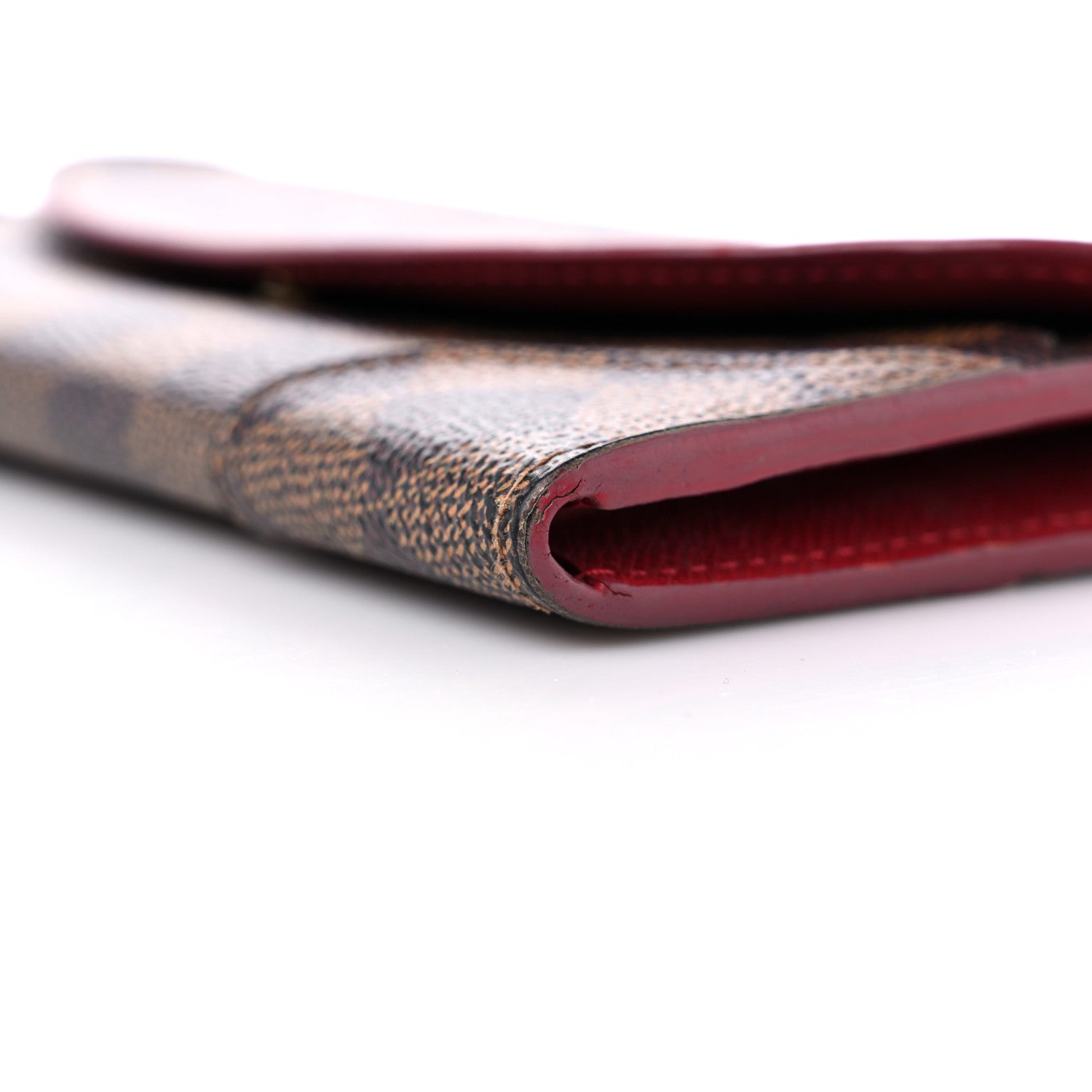 Louis Vuitton Damier Ebene Caissa Wallet Cherry 8 of 15