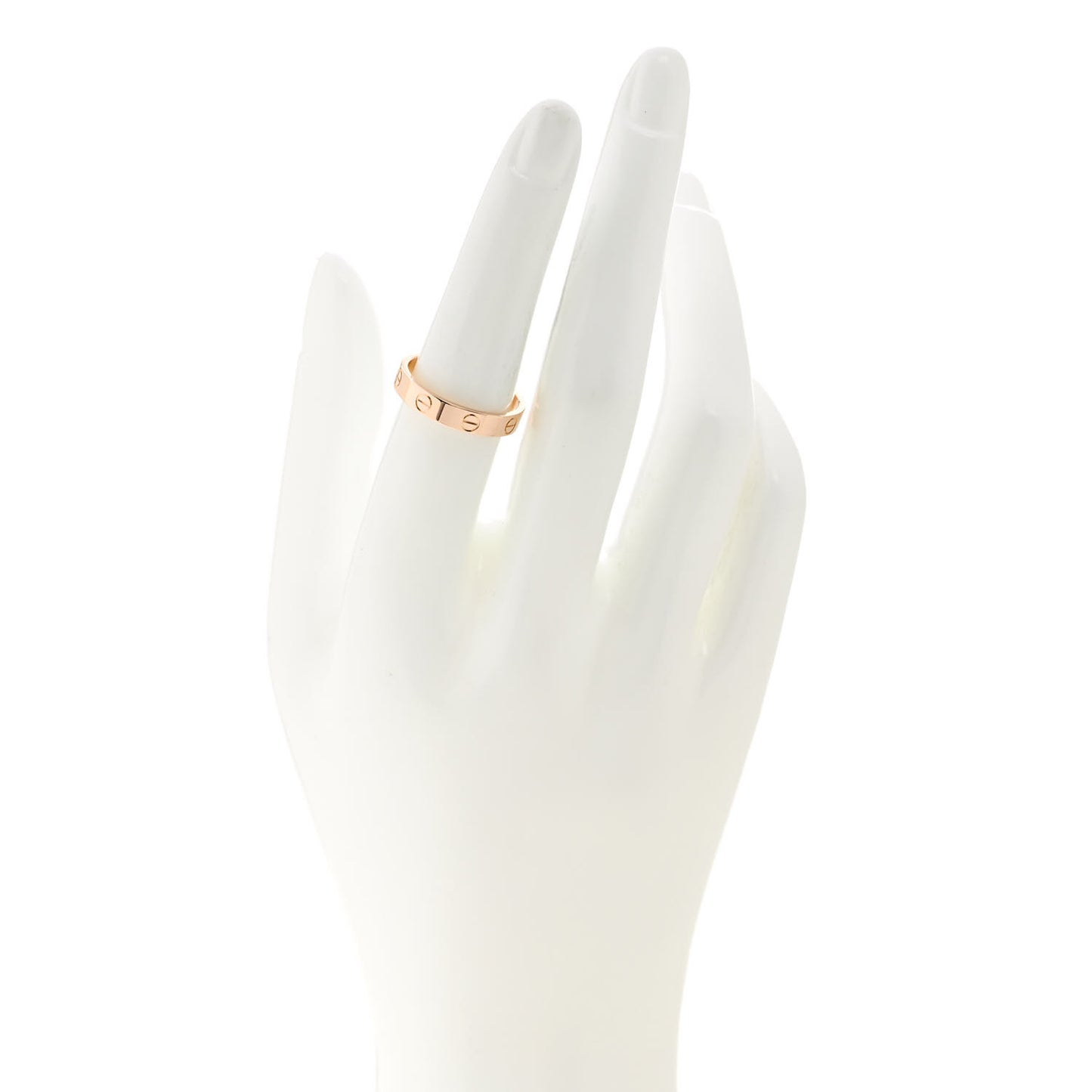 18K Pink Gold 3.5mm LOVE Wedding Band Ring 54 7