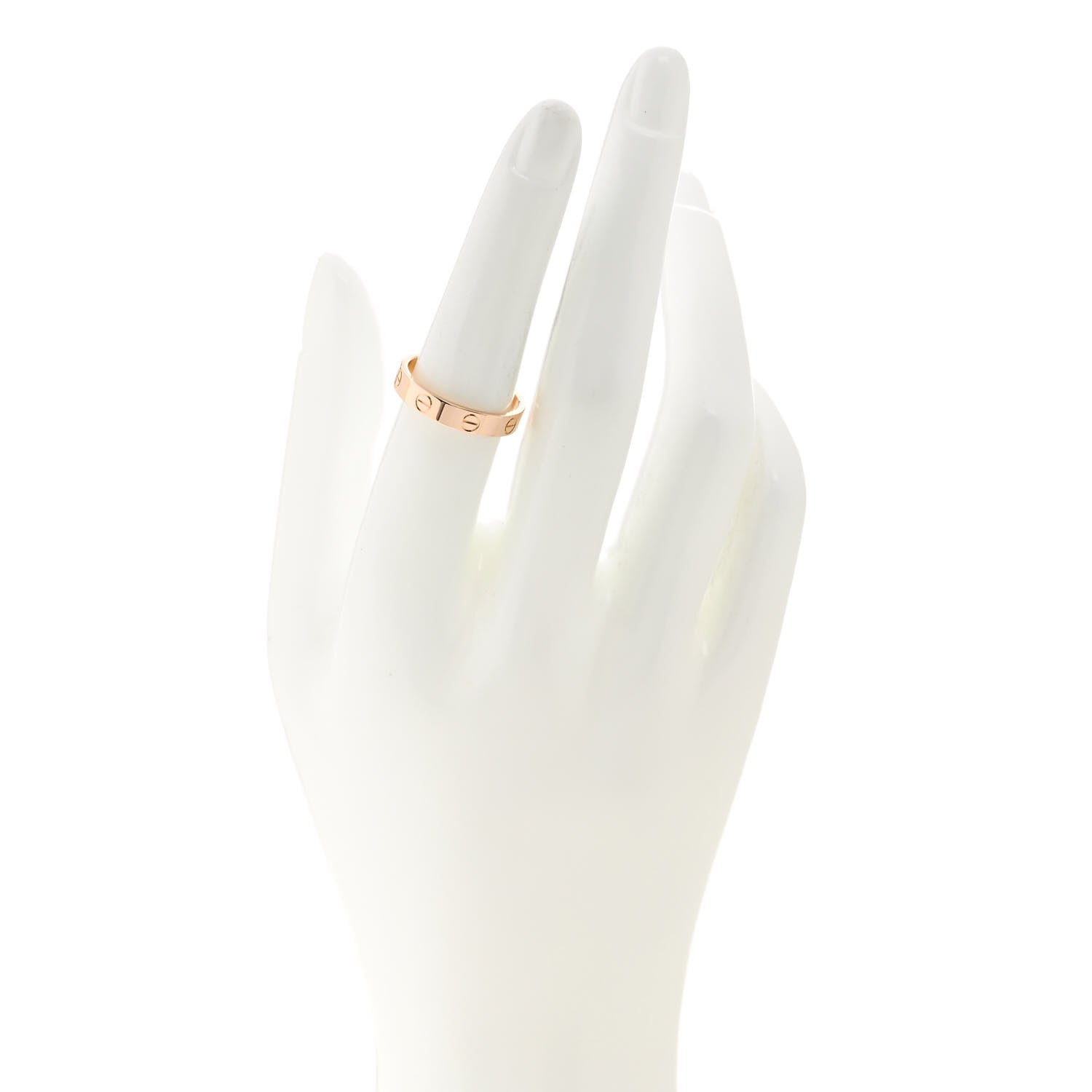 Cartier 18K Pink Gold 3.5mm LOVE Wedding Band Ring 54 7 2 of 5