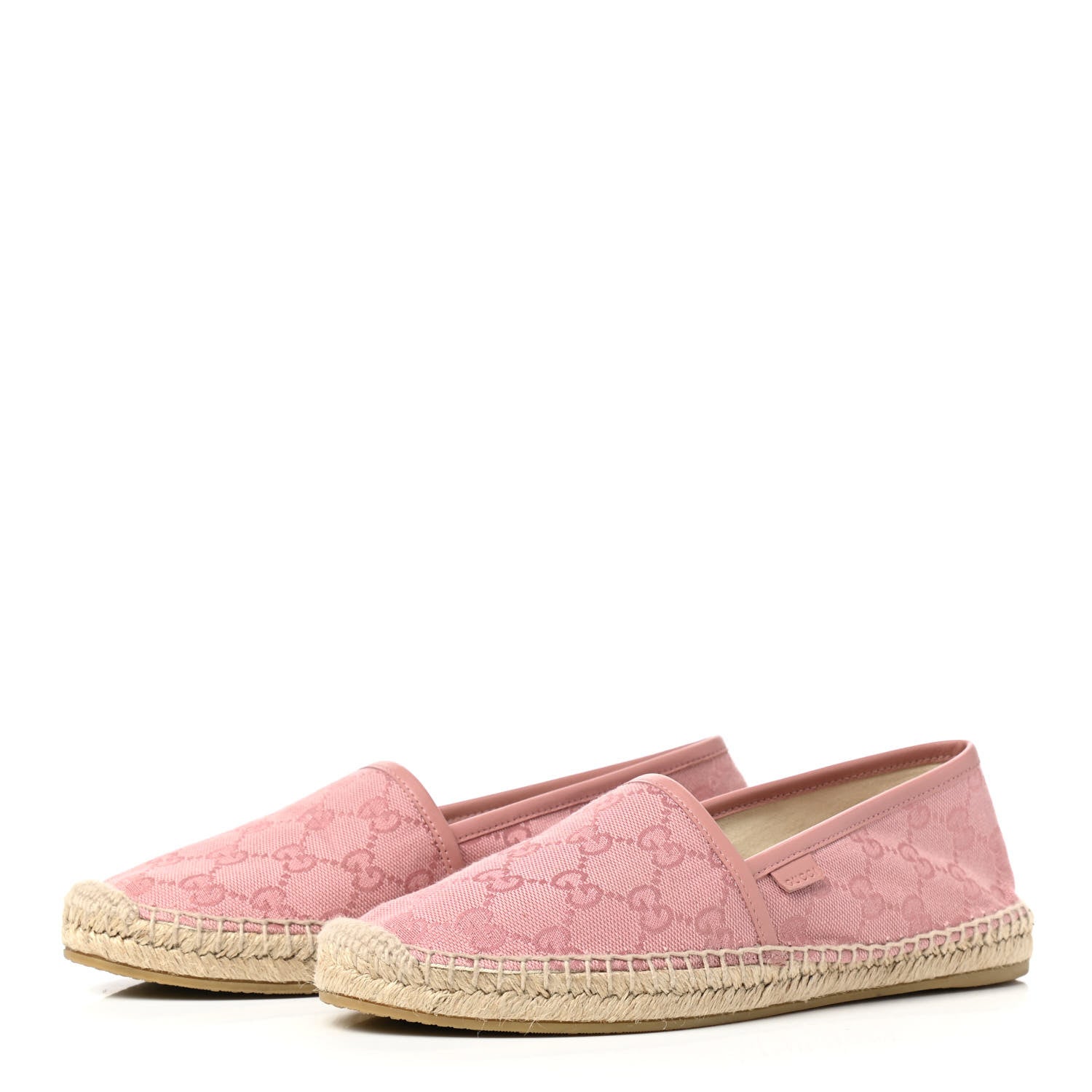 Gucci Monogram Espadrilles 38.5 Soft Pink 3 of 7