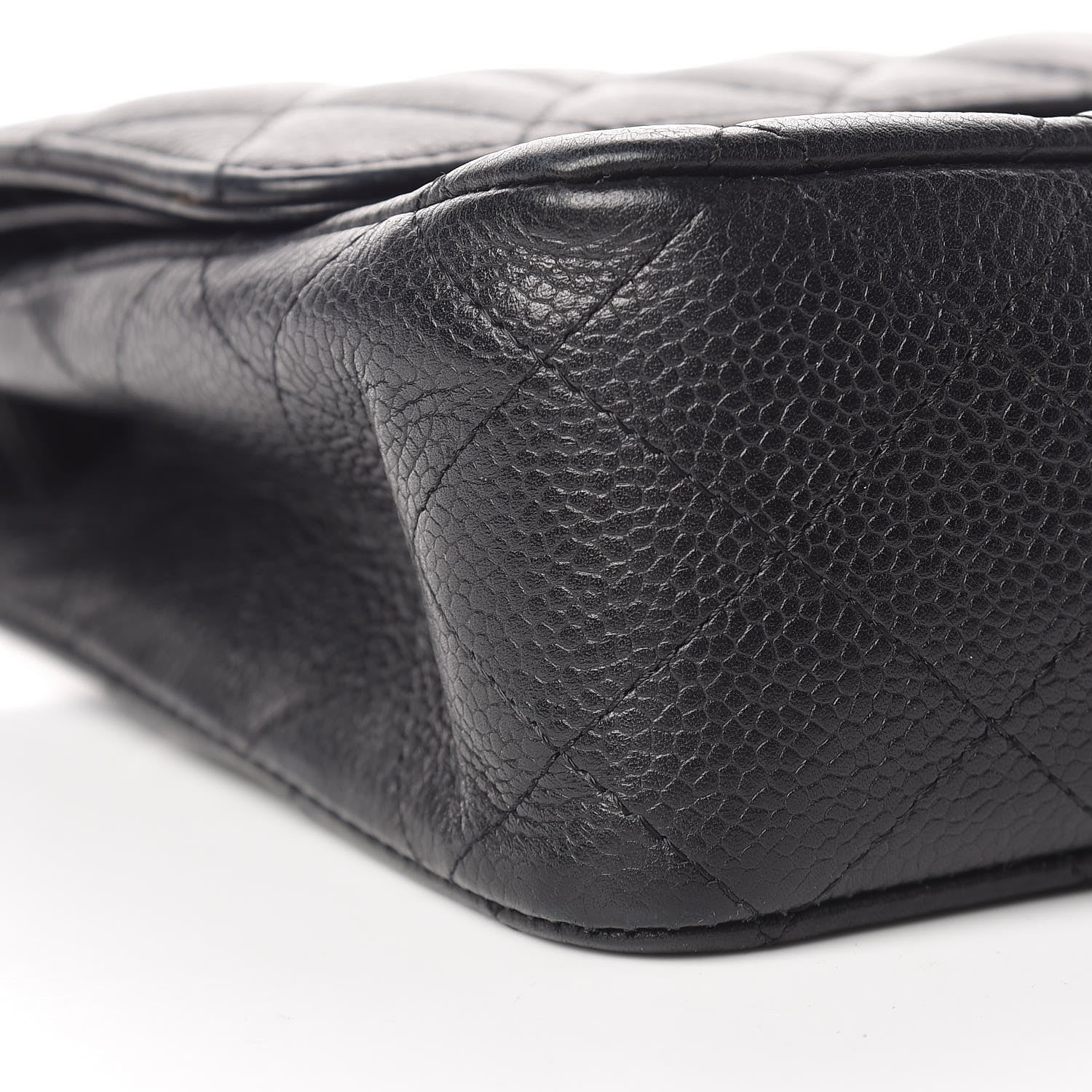 Chanel Caviar Quilted Medium Double Flap Black 9 of 10