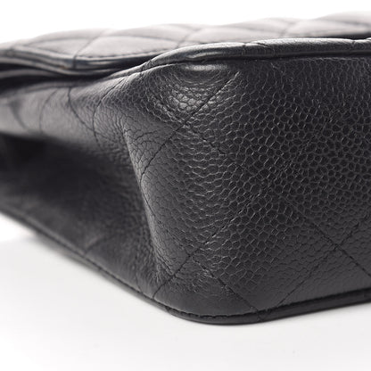 Chanel Caviar Quilted Medium Double Flap Black 9 of 10