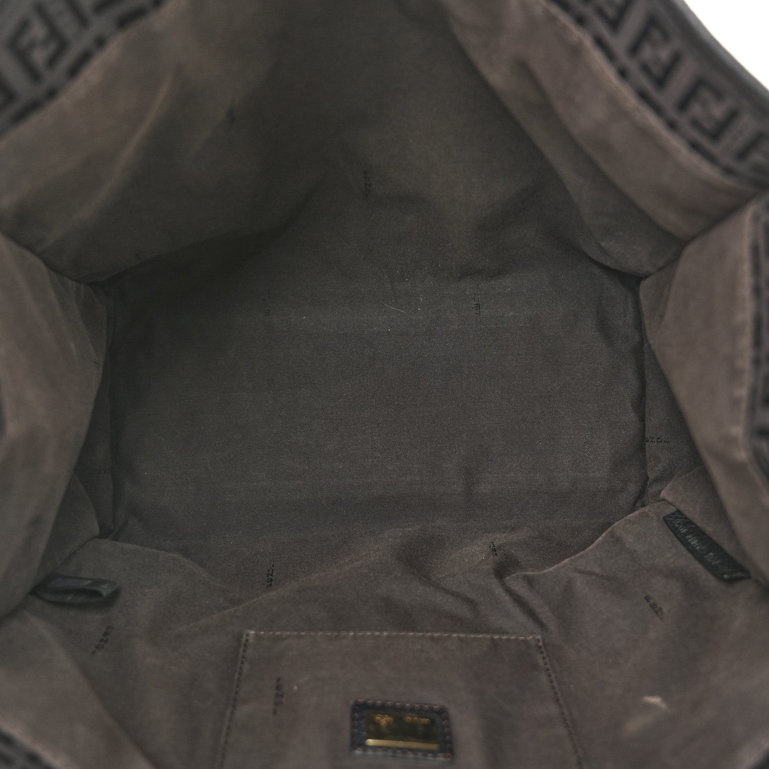Fendi Zucchino Vitello Shopping Tote Brown 5 of 17
