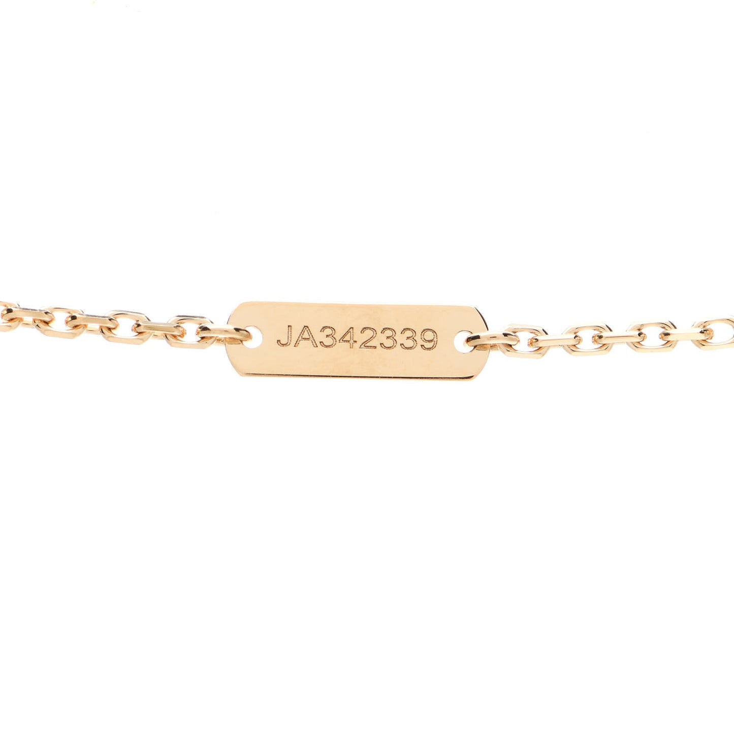 18K Yellow Gold Diamond Yellow Mother of Pearl Vintage Alhambra Pendant Necklace
