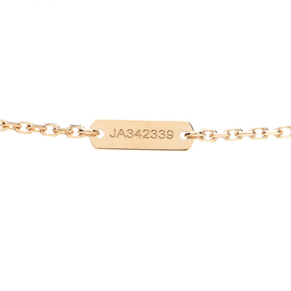 Van Cleef & Arpels 18K Yellow Gold Diamond Yellow Mother of Pearl Vintage Alhambra Pendant Necklace 4 of 5