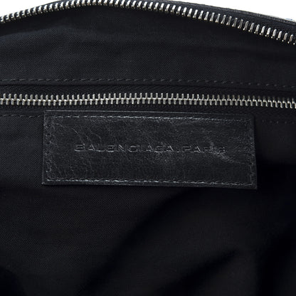 Balenciaga Chevre Toile De Jouy Floral Classic Silver Hardware Day Hobo Black 7 of 9