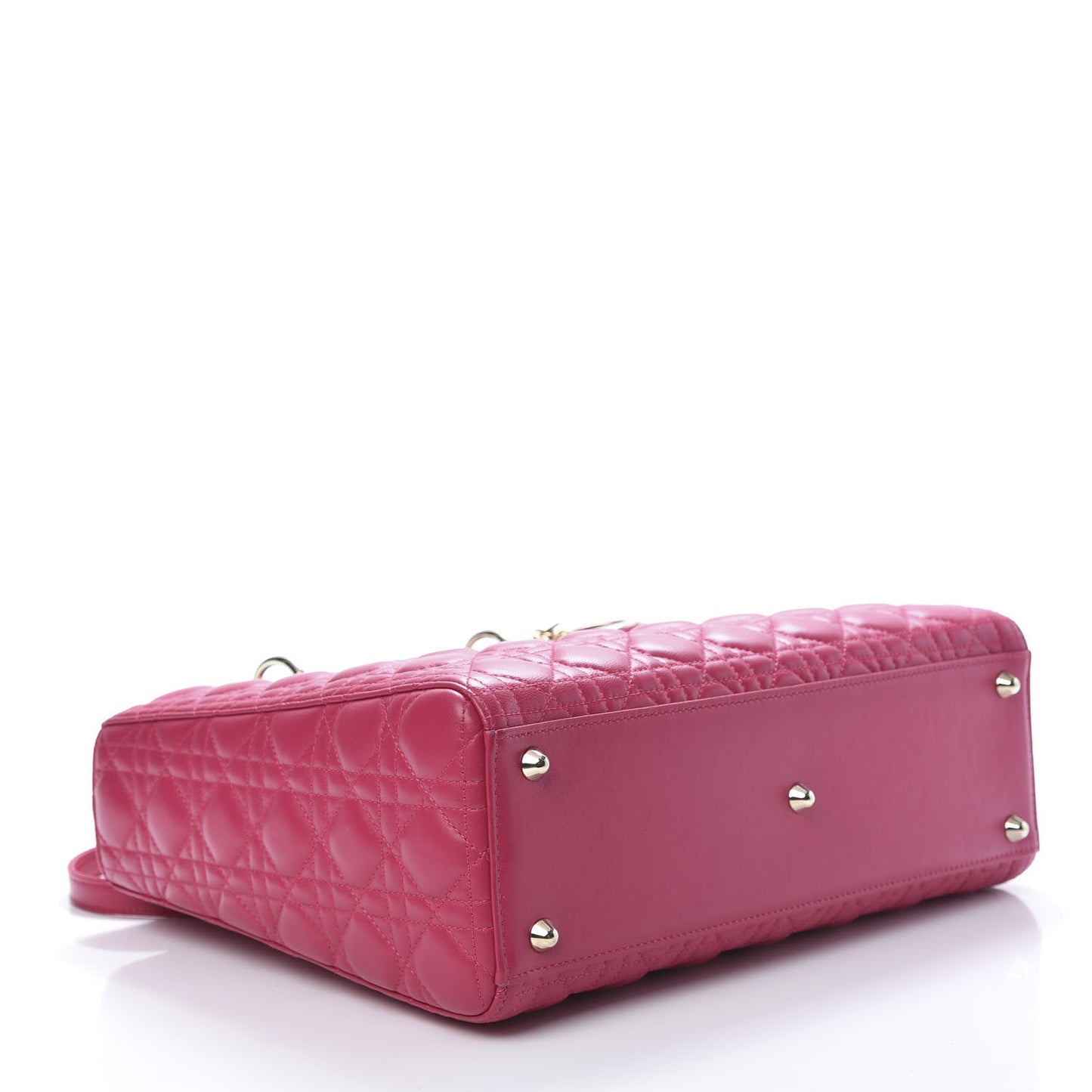 Lambskin Cannage Large Lady Dior Pink