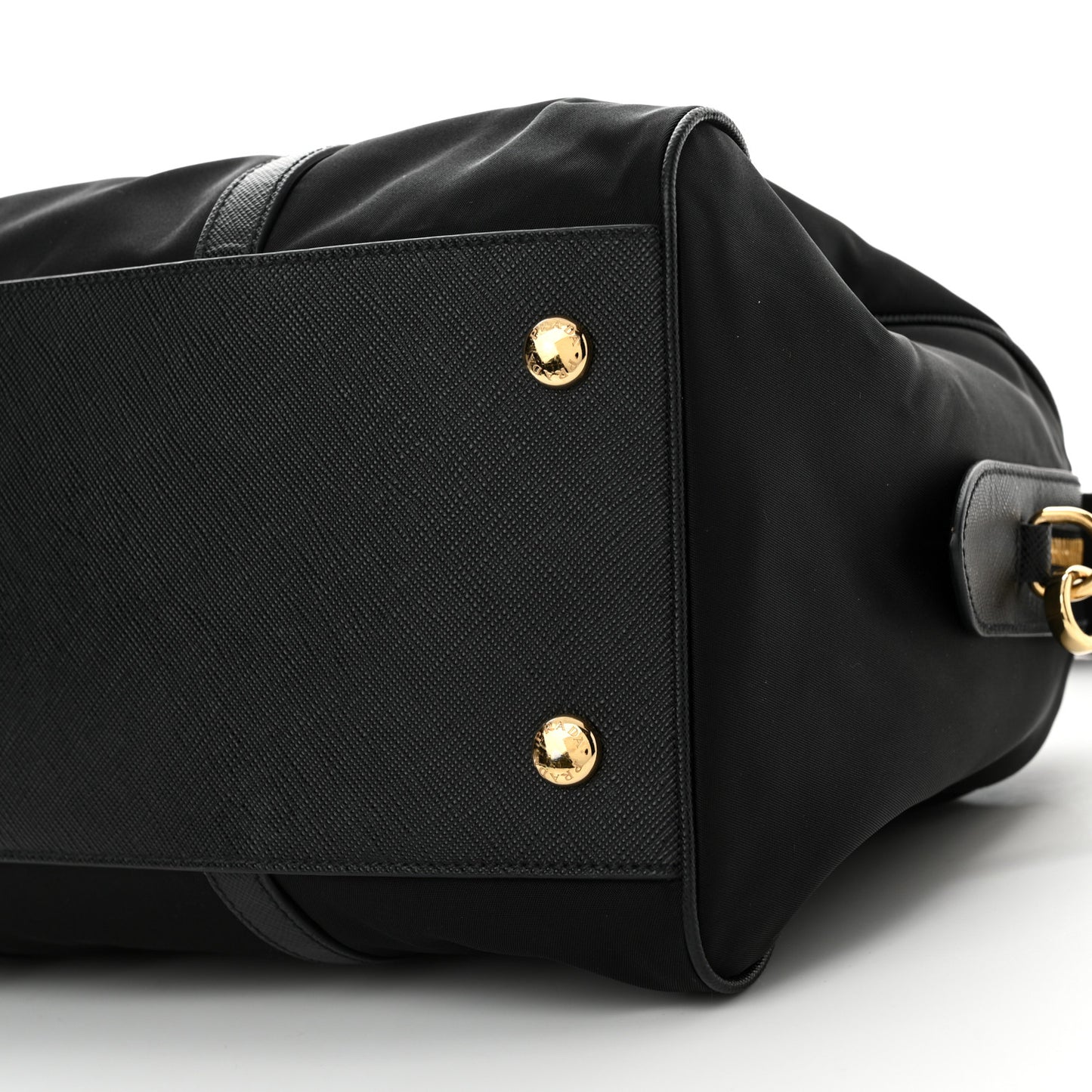 Re-Nylon Saffiano Medium Re-Edition 1978 Top Handle Bag Black