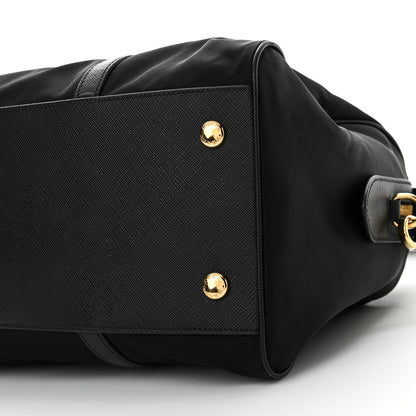 Prada Re-Nylon Saffiano Medium Re-Edition 1978 Top Handle Bag Black 10 of 10