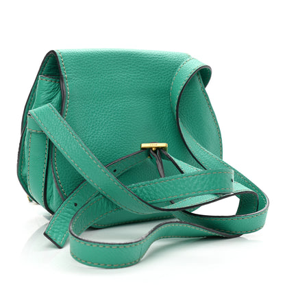 Chloe Calfskin Mini Marcie Round Crossbody Bag Jade Green 3 of 14