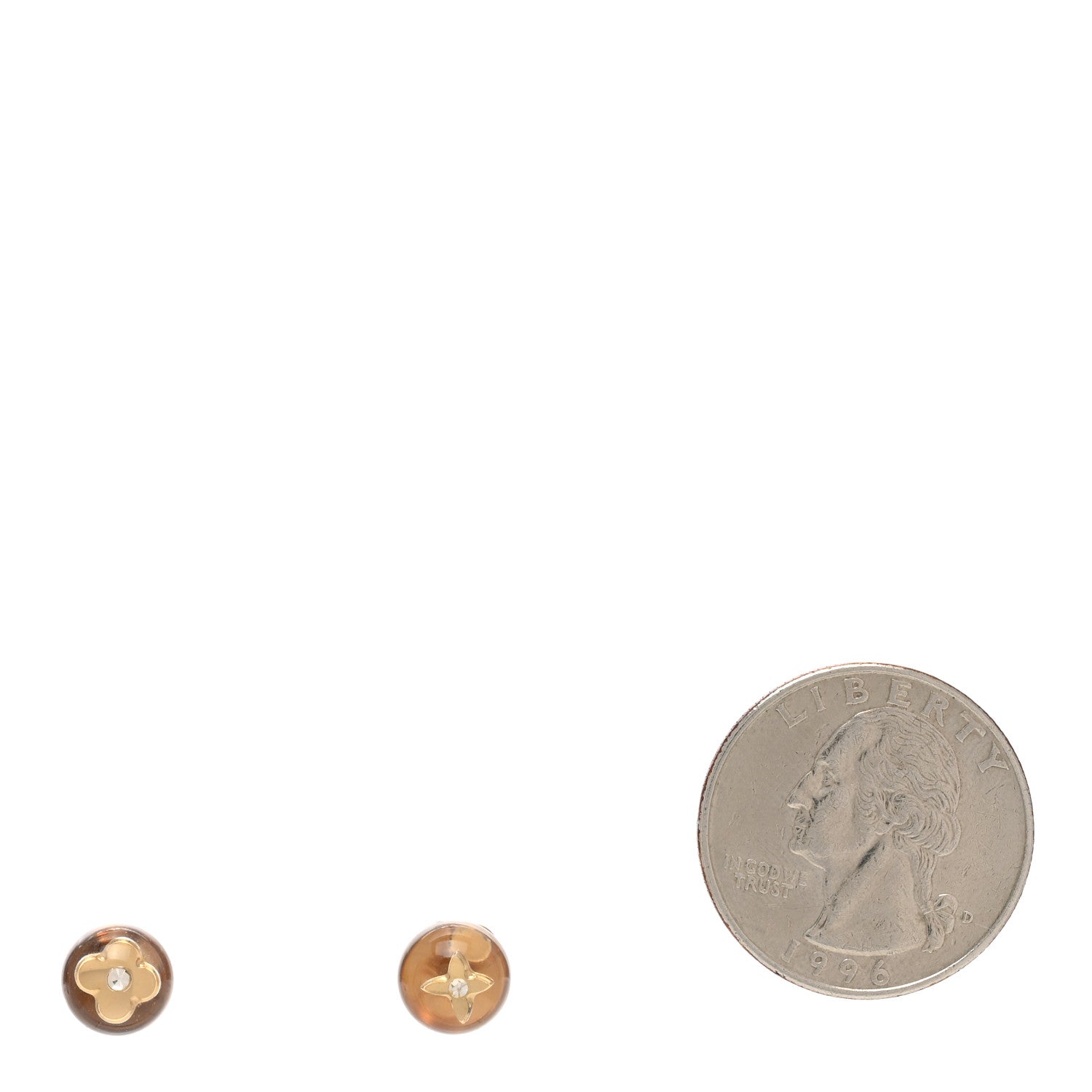 Louis Vuitton Resin Inclusion Stud Earrings 2 of 3
