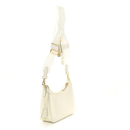 Prada Saffiano Re-Edition 2005 Shoulder Bag White 3 of 9