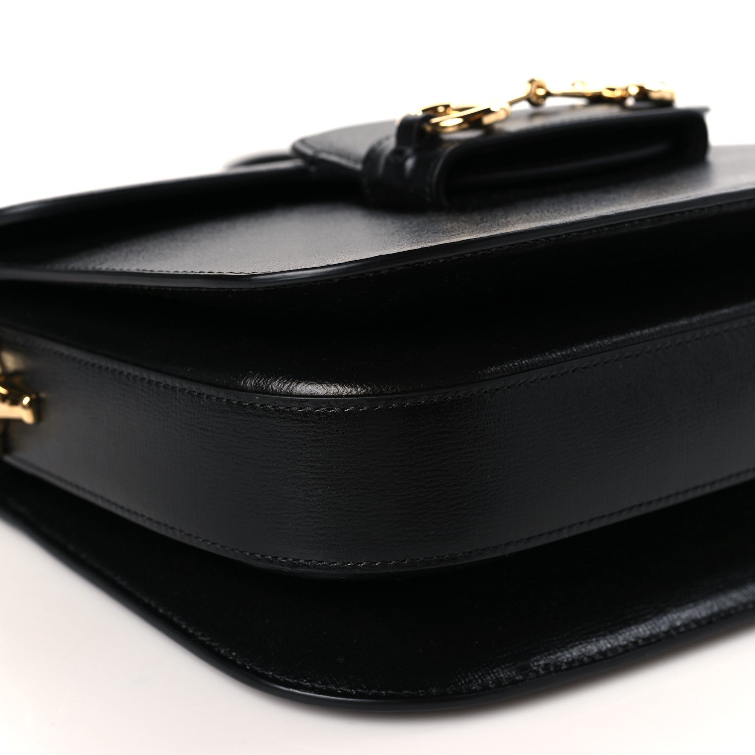 Gucci Azalea Calfskin Horsebit 1955 Shoulder Bag Black 7 of 8