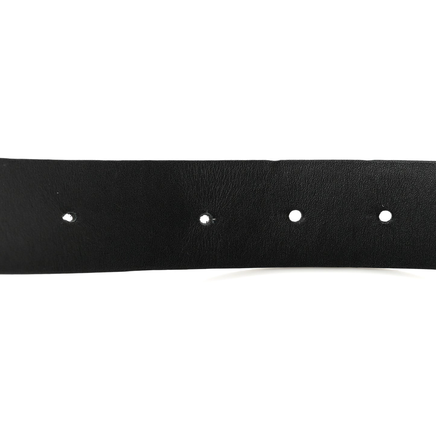 Lizard Embossed Calfskin Gripoix Poured Glass Along The Nile CC Belt 80 32 Black Gold