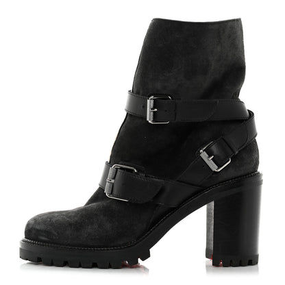 Christian Louboutin Calfskin Bouclette Viyonce 70 Boots 37.5 Black 1 of 8