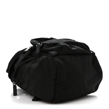 Prada Re-Nylon Saffiano Logo Double Buckle Backpack Black 3 of 11