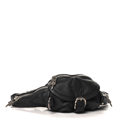 Chrome Hearts Grained Calfskin Snat Pack Gunslinger Waist Bag Black 4 of 9