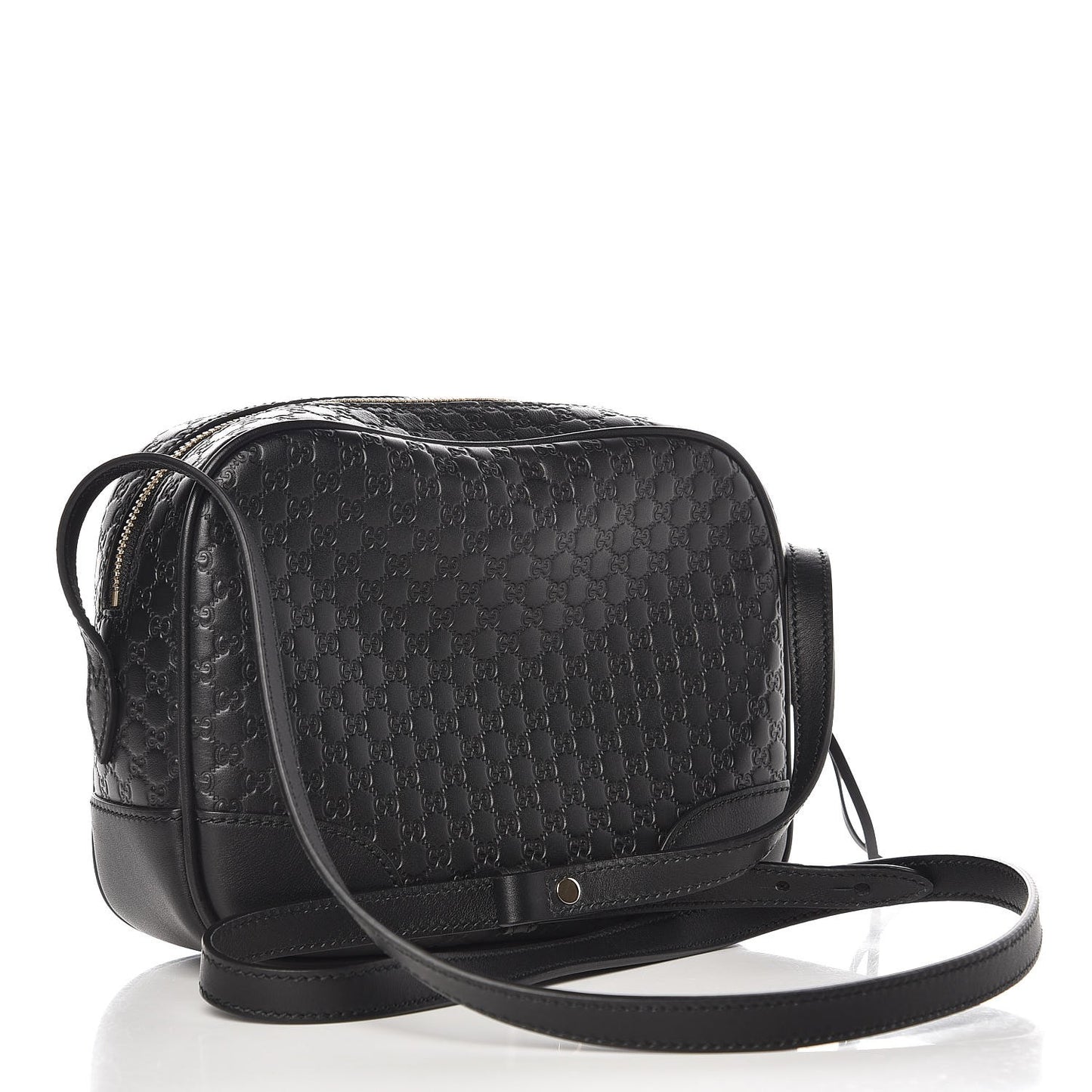 Microguccissima Mini Bree Messenger Bag Black