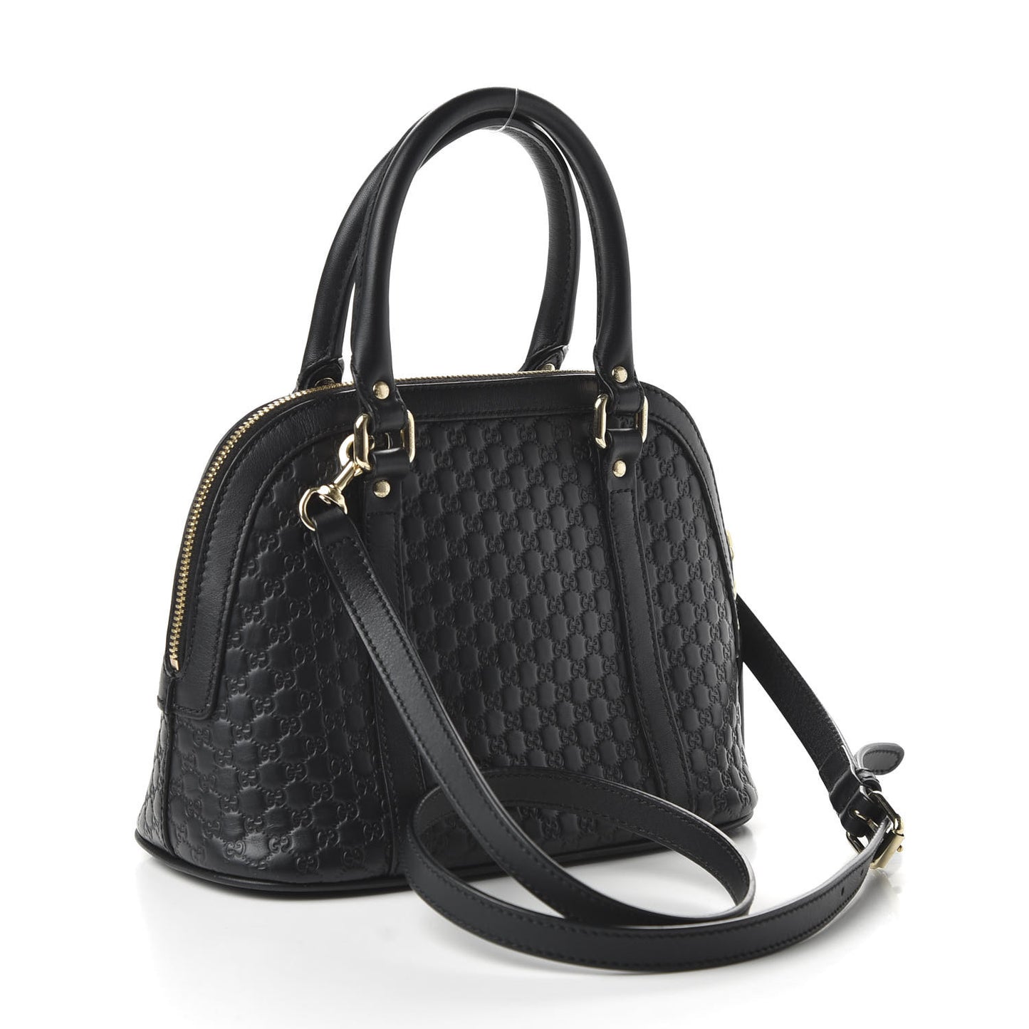 Microguccissima Mini Dome Bag Black