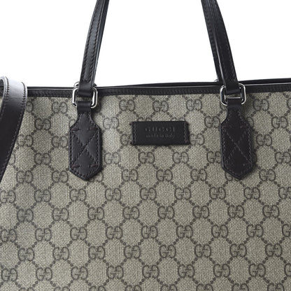 Gucci GG Supreme Monogram Medium Zippered Tote Dark Brown 10 of 10