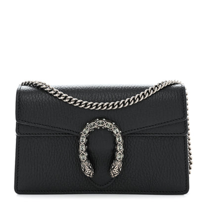 Gucci Calfskin Super Mini Dionysus Shoulder Bag Black 1 of 11