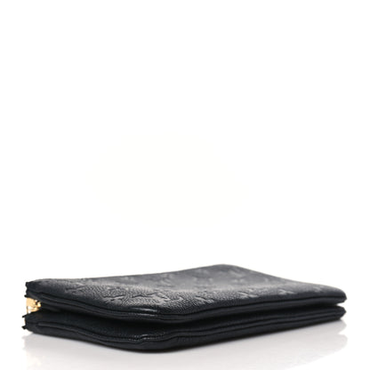 Louis Vuitton Empreinte Double Zip Pochette Black 4 of 10