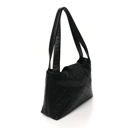 Chanel Caviar Diamond Flap Shoulder Bag Black 3 of 12