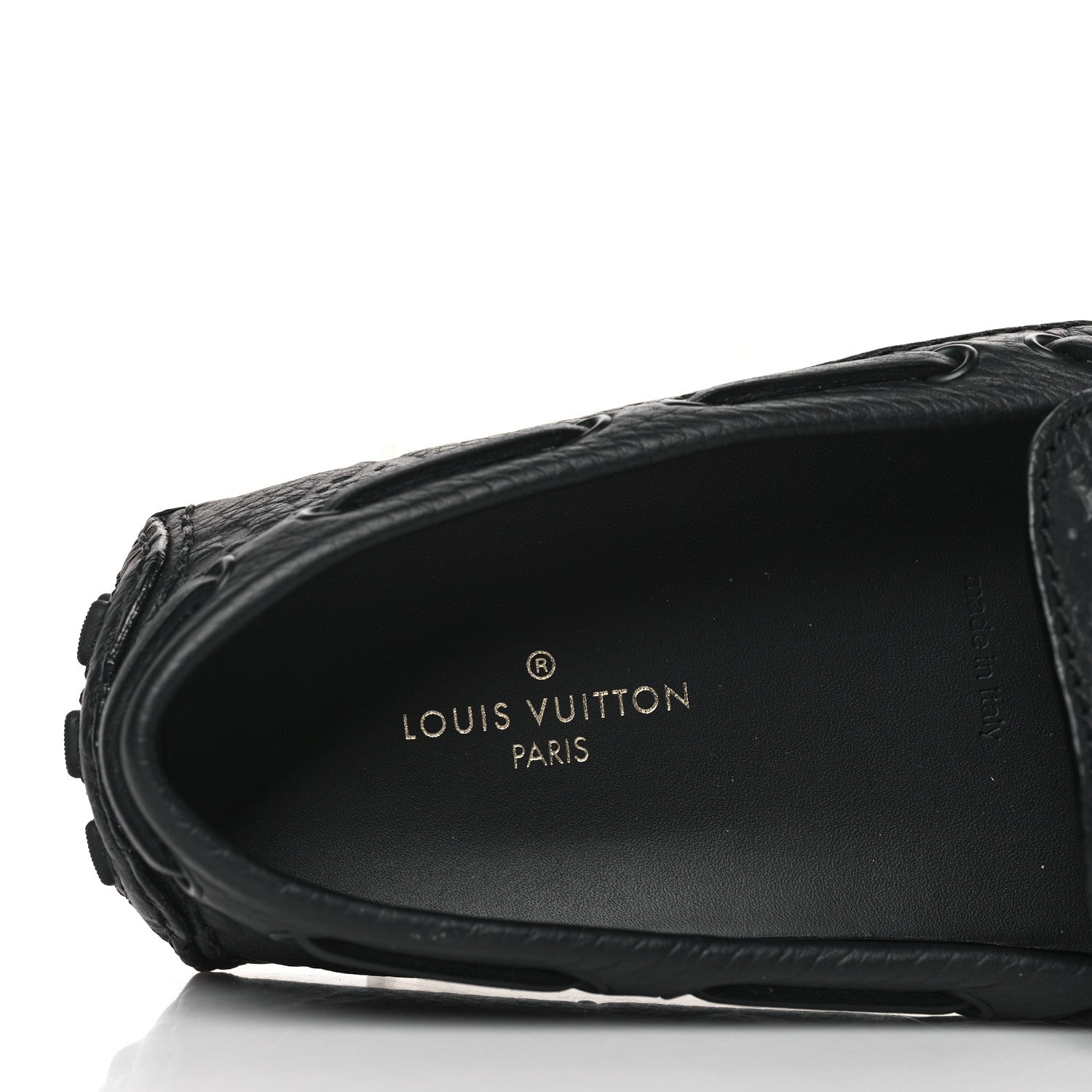 Louis Vuitton Empreinte Mens Arizona Car Shoe Moccasin Loafers 8 Black 6 of 7