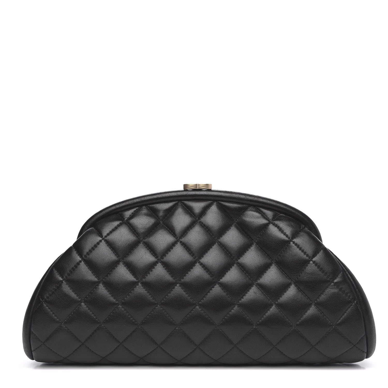 Chanel Lambskin Quilted Timeless Clutch Black 1 of 9