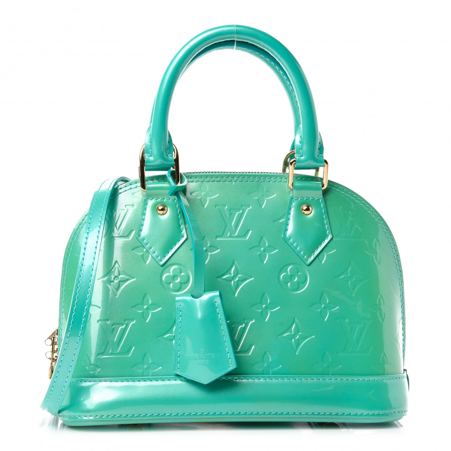 Louis Vuitton Vernis Alma BB Blue Lagon 1 of 10