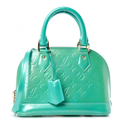 Louis Vuitton Vernis Alma BB Blue Lagon 1 of 10