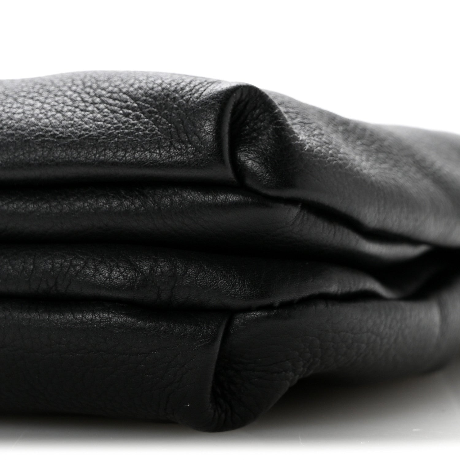 The Row Grained Calfskin Bourse Clutch  Black 9 of 10
