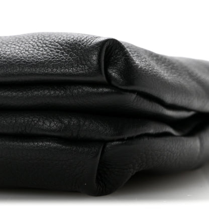 The Row Grained Calfskin Bourse Clutch  Black 9 of 10