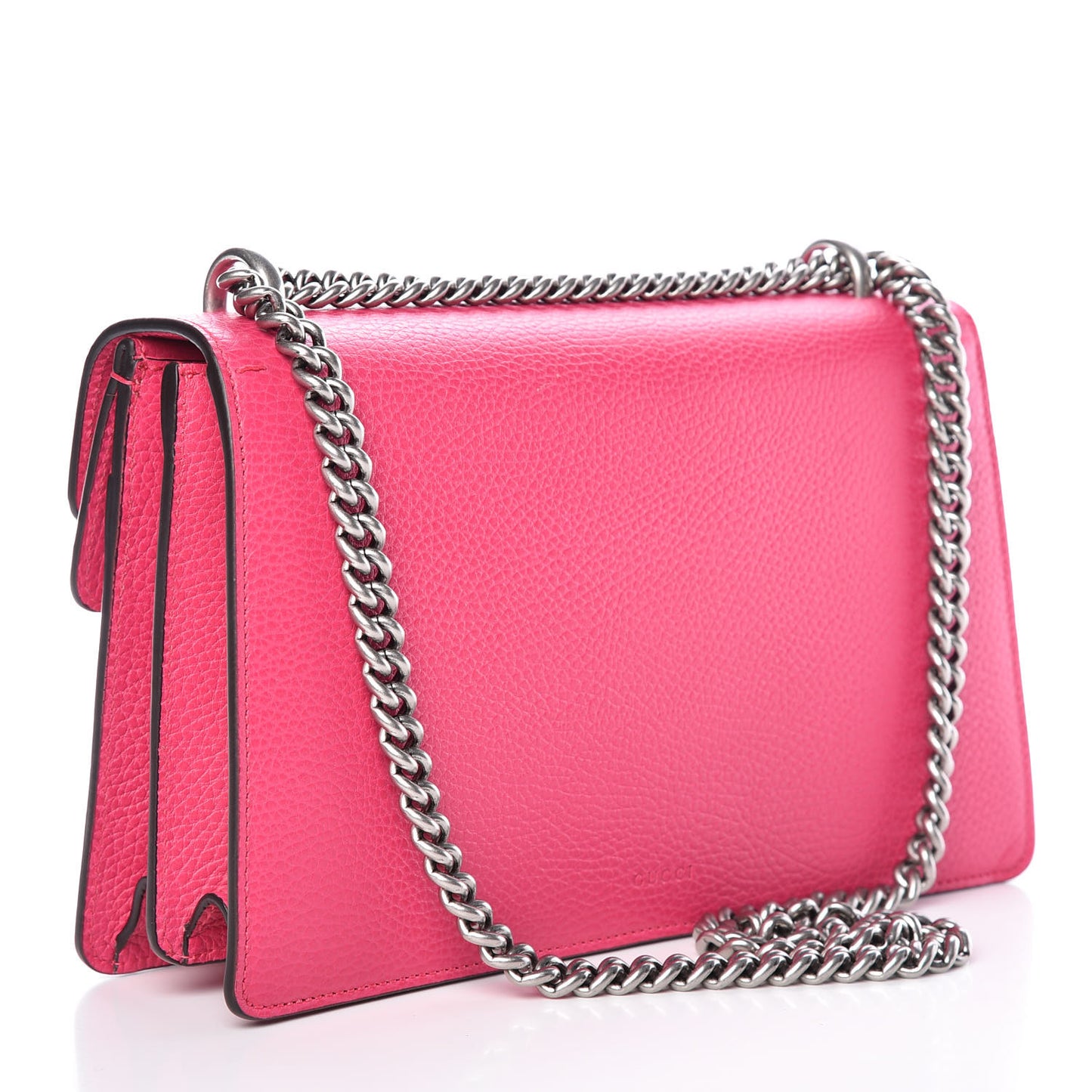 Pebbled Calfskin Embellished Guccify Small Dionysus Shoulder Bag Rosa