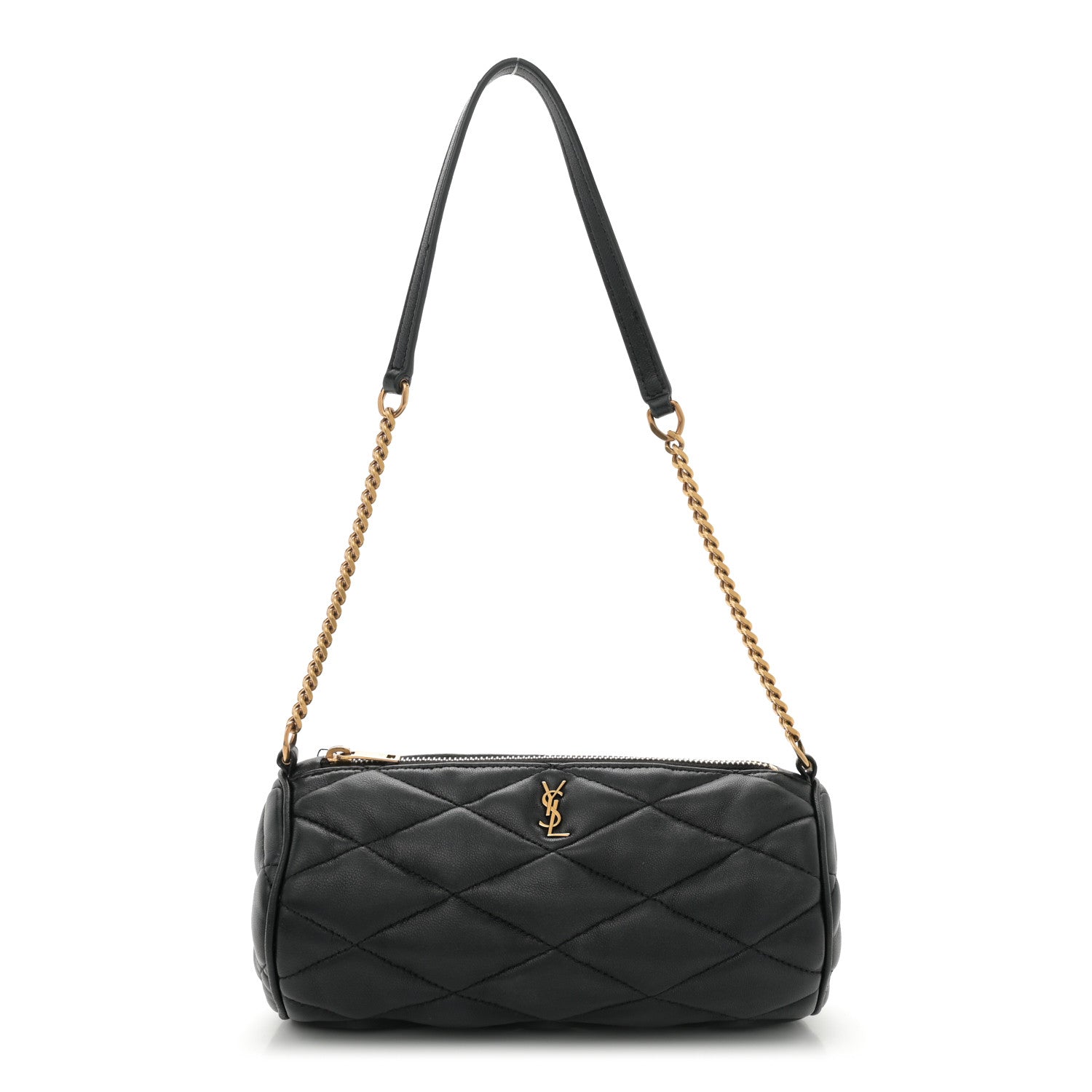 Saint Laurent Lambskin Monogram Mini Sade Tube Bag Black 1 of 12