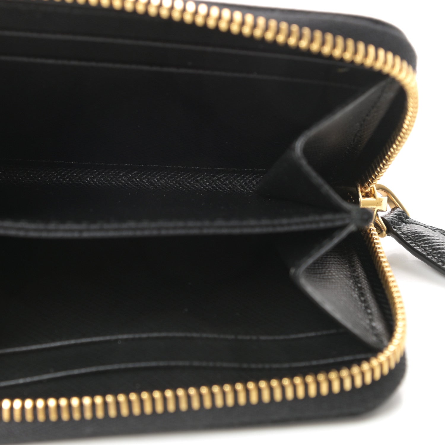 Prada Saffiano Metal Coin Purse Black 5 of 6