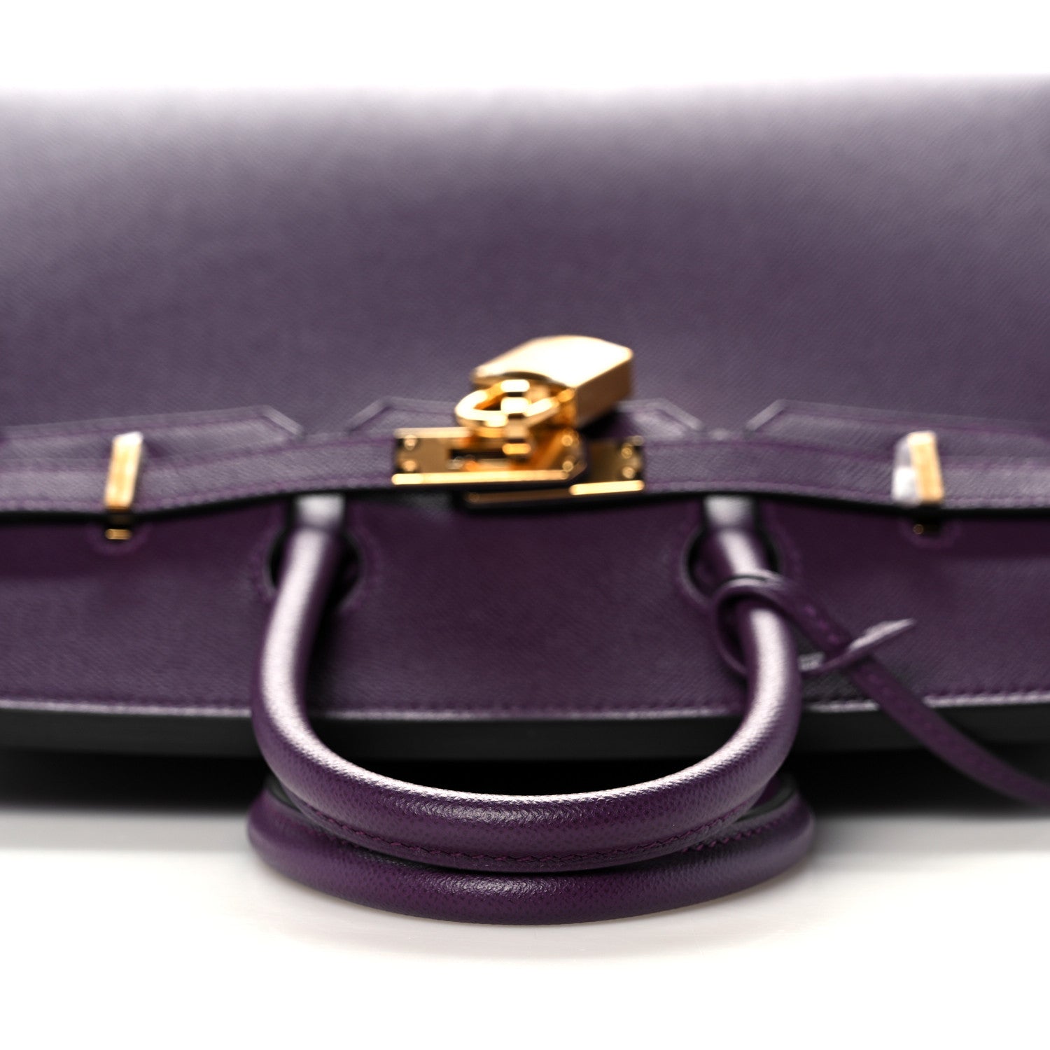 Hermes Madame Calfskin Birkin Sellier 25 Cassis 15 of 34
