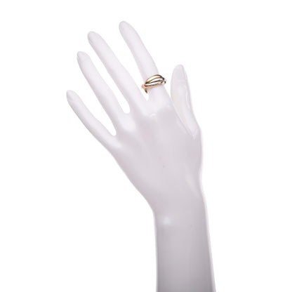Cartier 18K Pink Yellow White Gold Classic Les Must De Trinity Ring 51 5.75 2 of 7