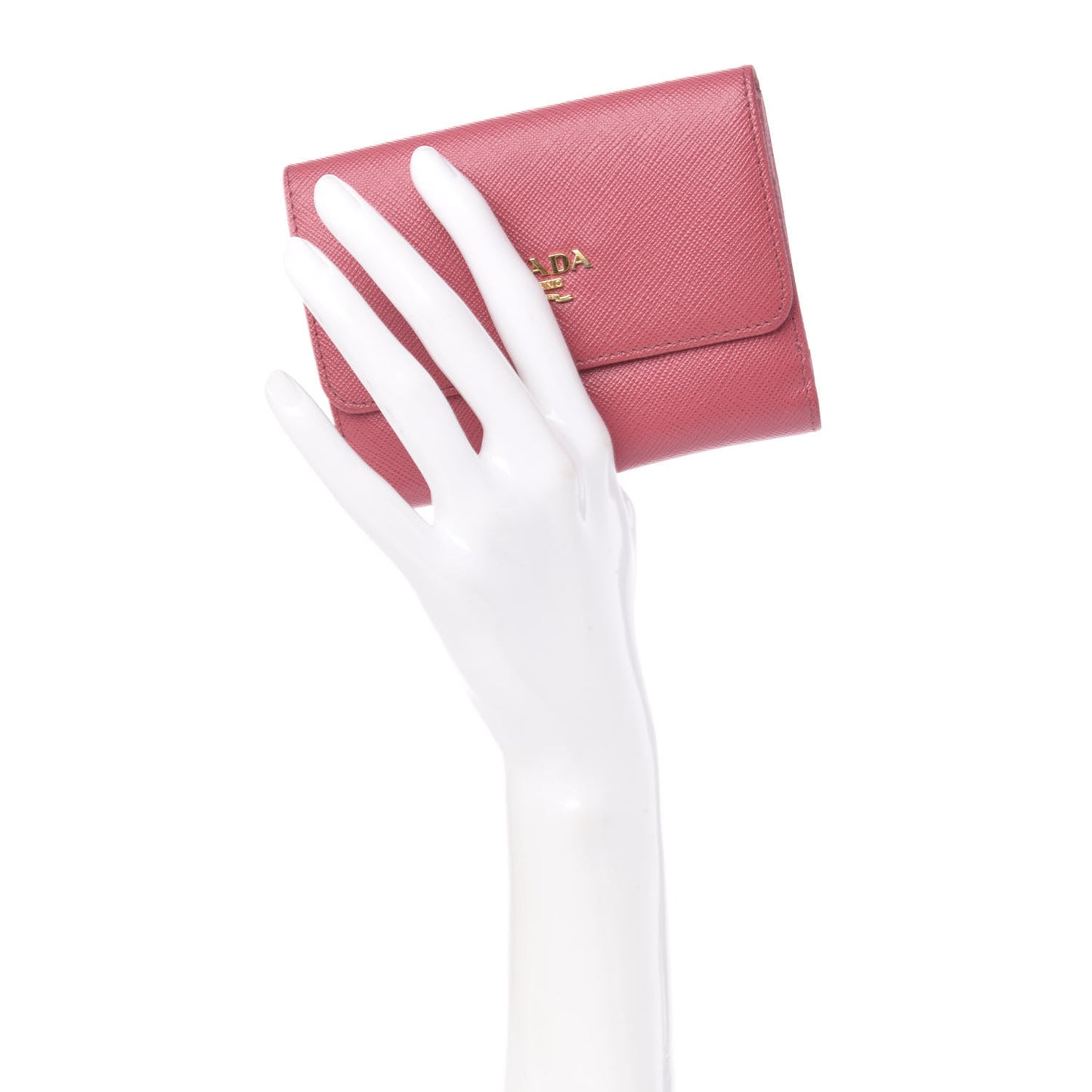 Saffiano Multicolor Compact Wallet Peonia Begonia